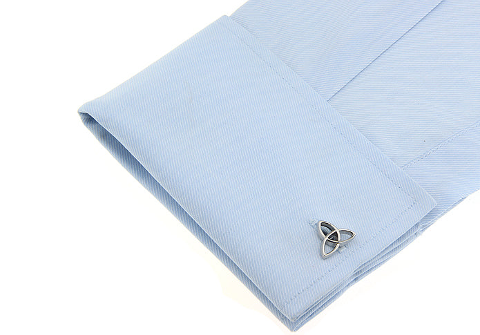 Celtic Trinity cufflinks for church and formal wear
