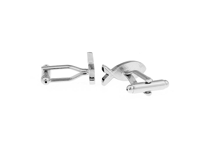 Jesus Fish cufflinks Christian symbol of faith