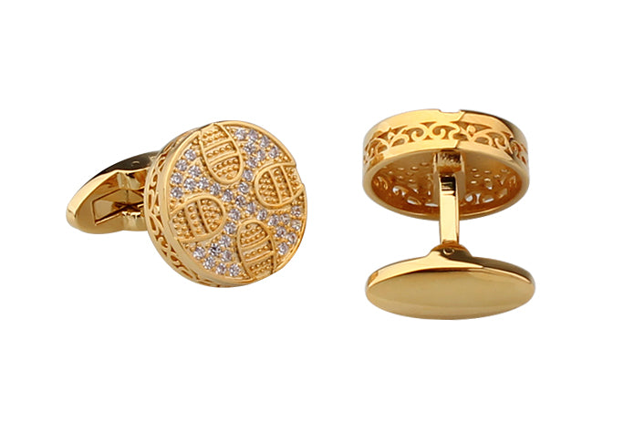christian crystal cross cufflinks for men