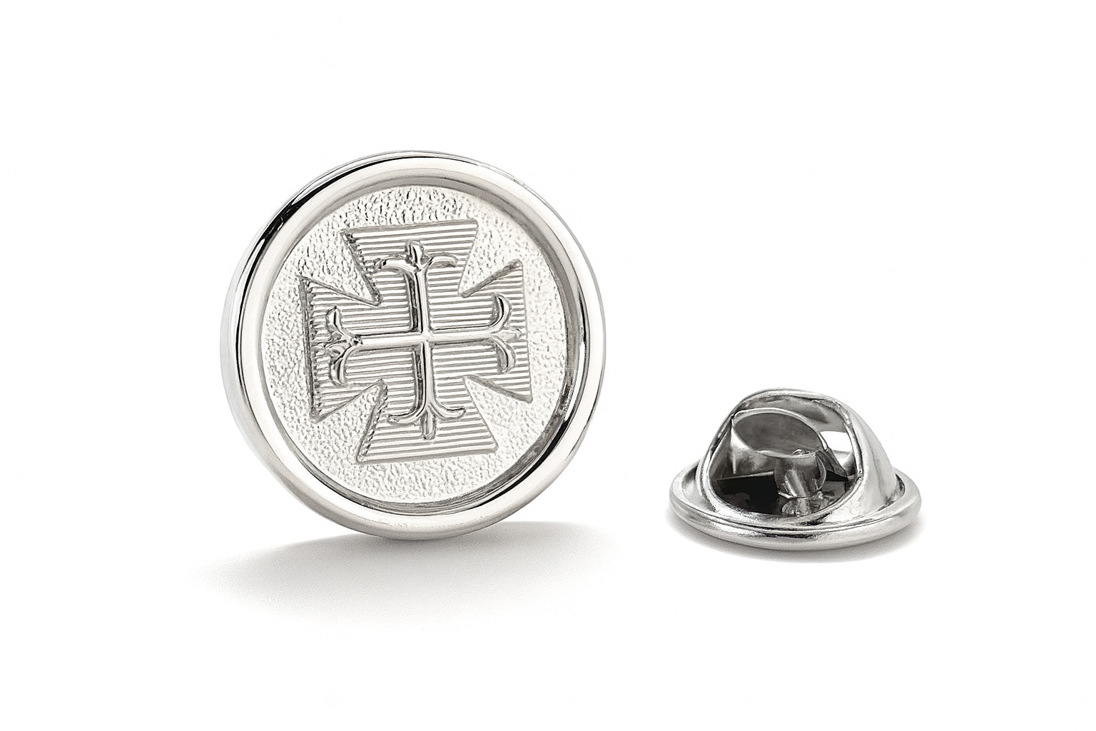 Bottoni Cross Pin Christian Gifts Cross Lapel Pin Silver Religious Gifts Pin