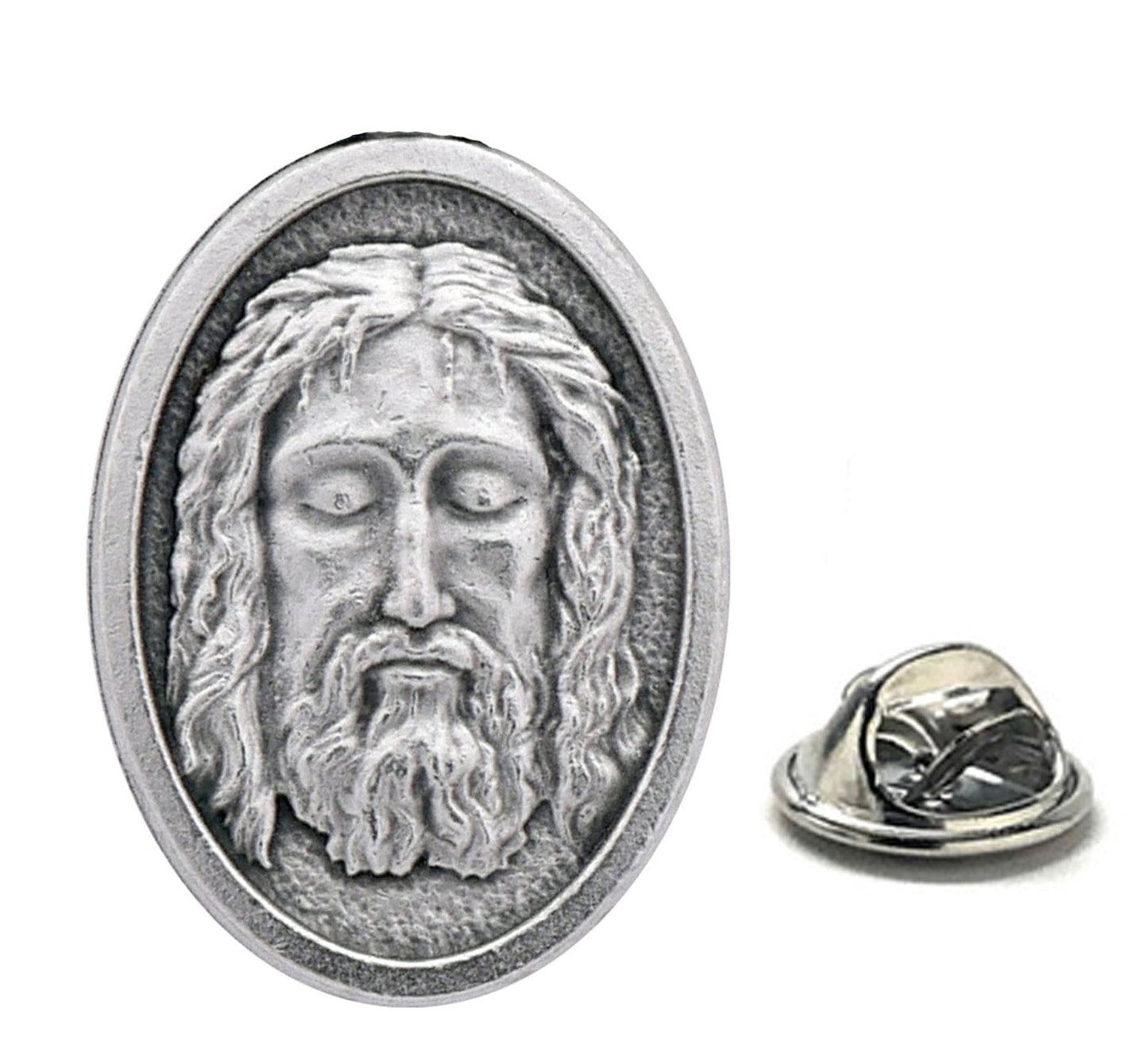 holy face of jesus lapel pin italian made