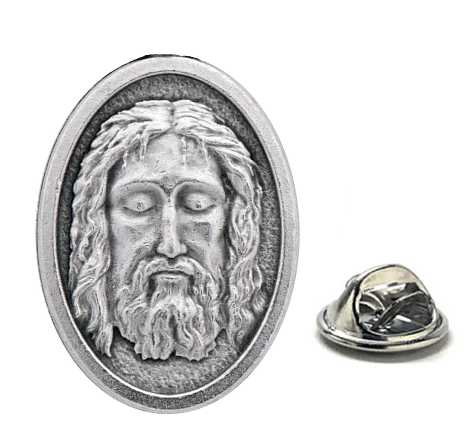 holy face of jesus lapel pin italian made