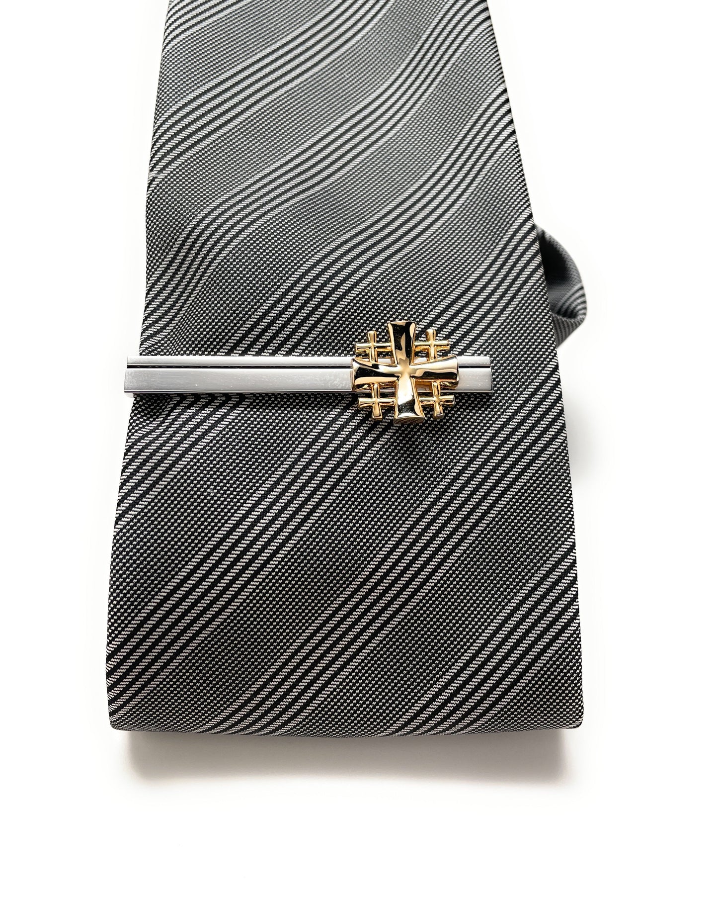 Religious tie clip gift for pastors and groomsmen