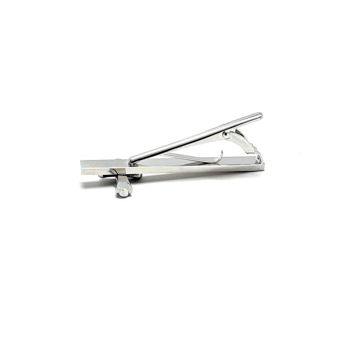 White triangular object on a white background