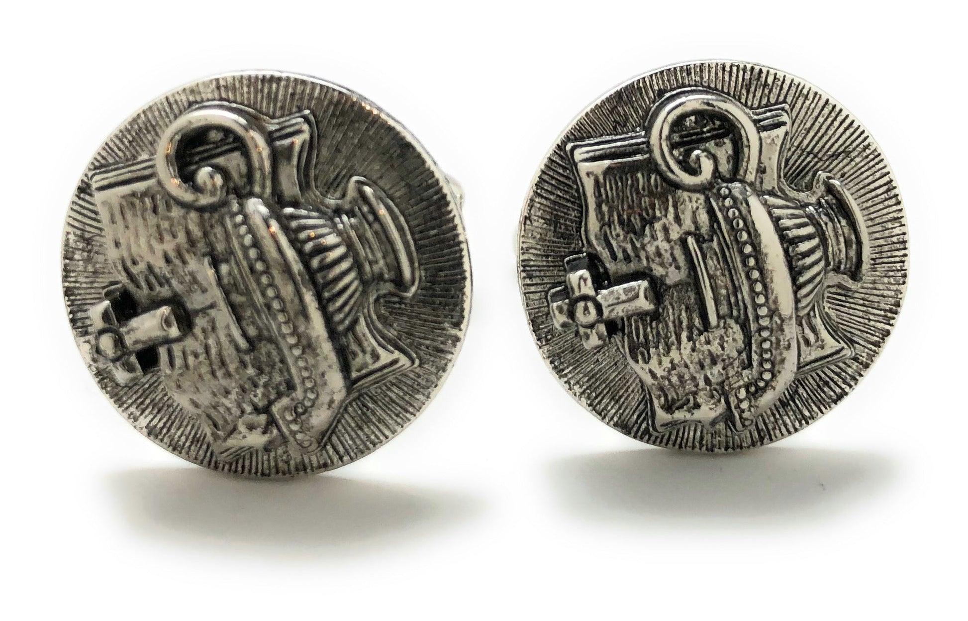 Ten Virgins oil lamp cufflinks Christian jewelry for men