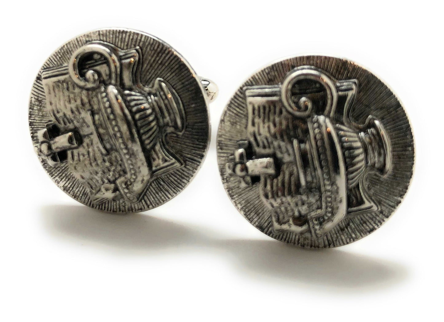 Scripture inspired cufflinks with oil lamp design