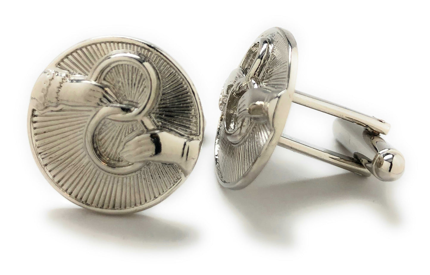 eternal rings cufflinks silver symbolic design