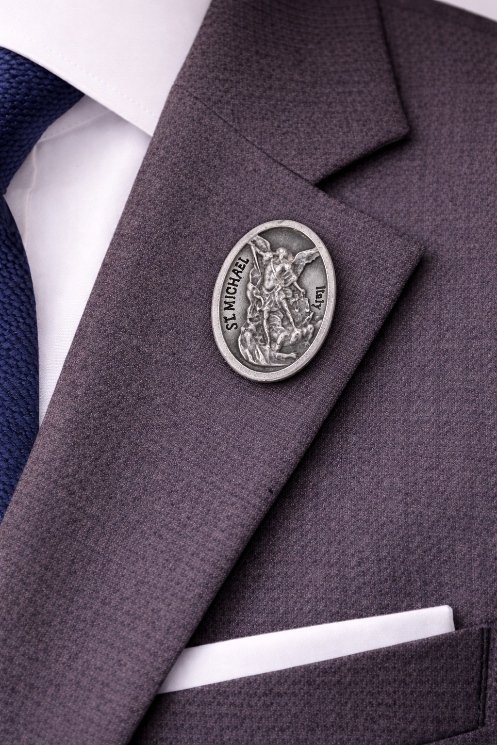 catholic saint michael medal pin