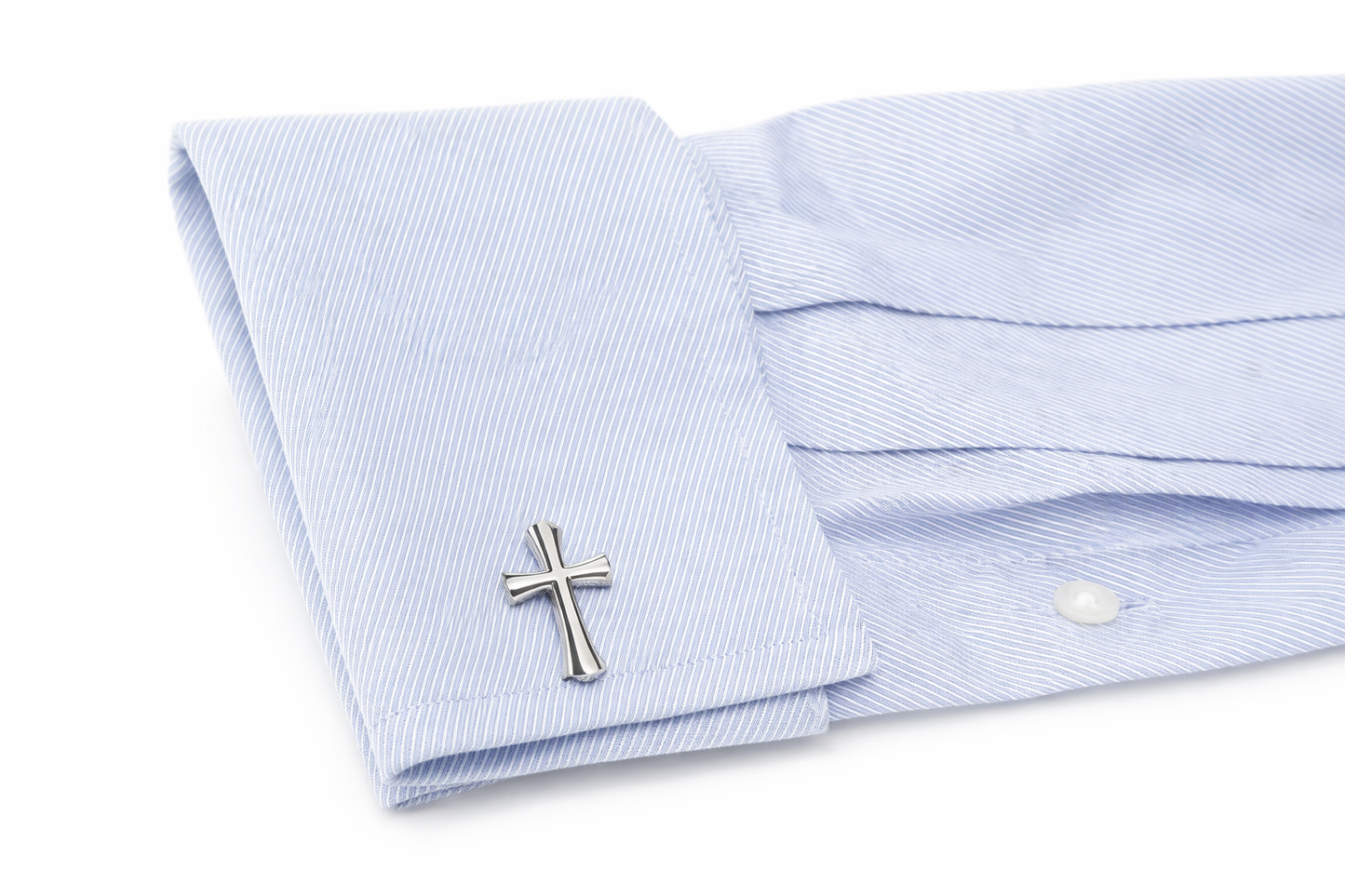 black enamel cross cufflinks gift