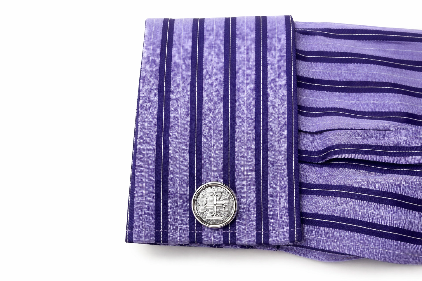 christian silver cufflinks for men