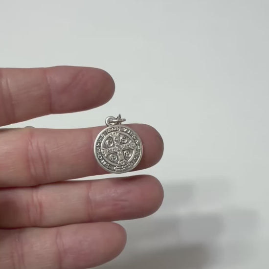 Saint Benedict Medal Earrings 