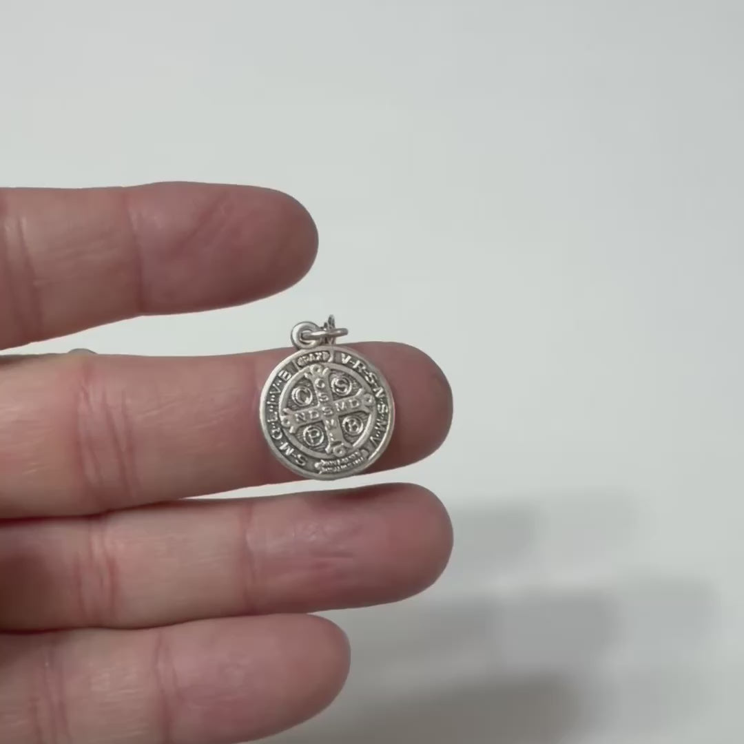Saint Benedict Medal Earrings 