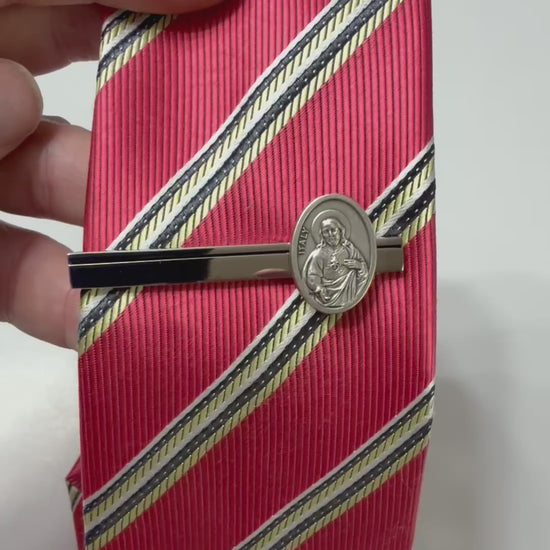 Sacred Heart of Jesus Tie Clip for Men