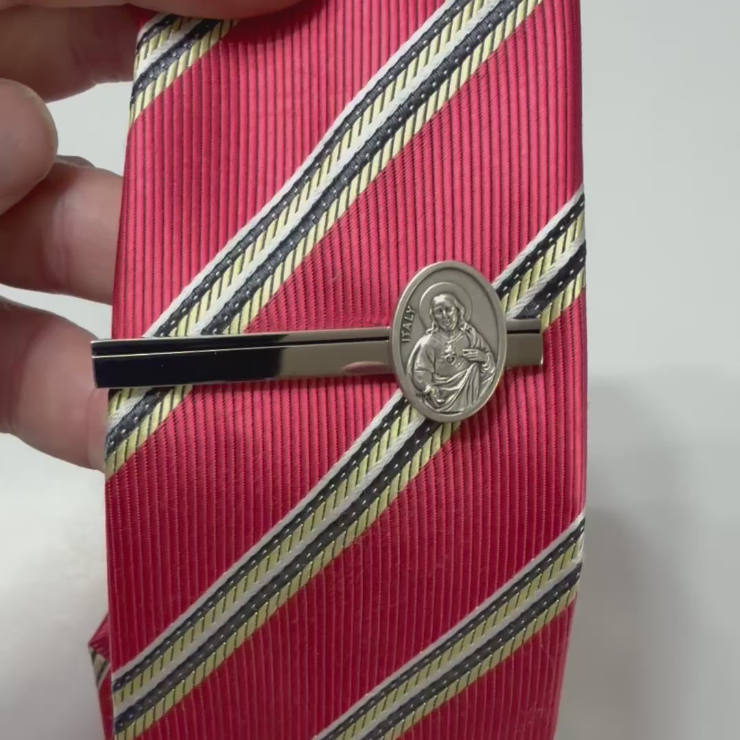 Sacred Heart of Jesus Tie Clip for Men
