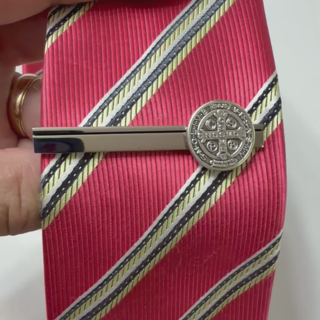 St. Benedict Tie Clip for Men 