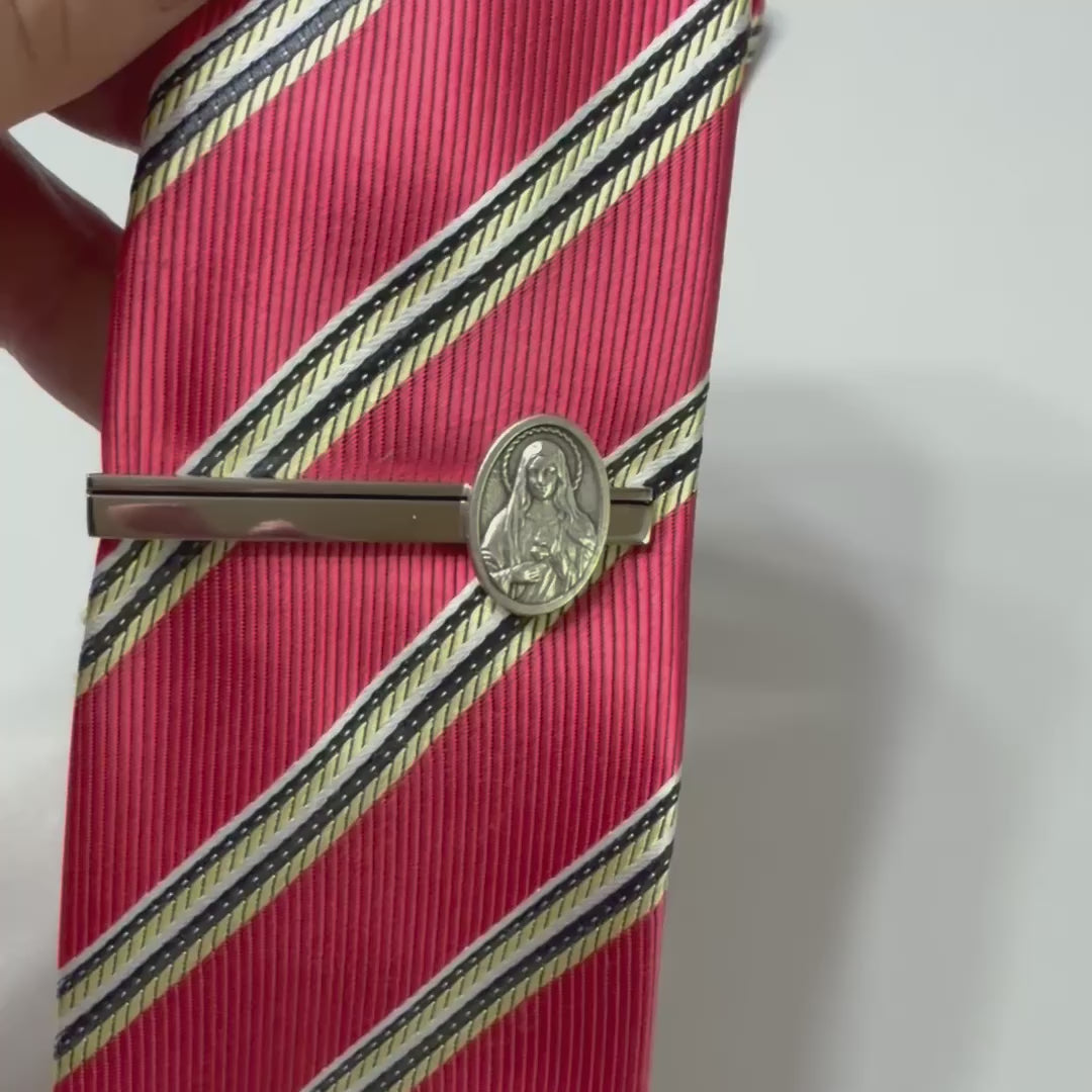 Sacred Heart of Mary Tie Clip